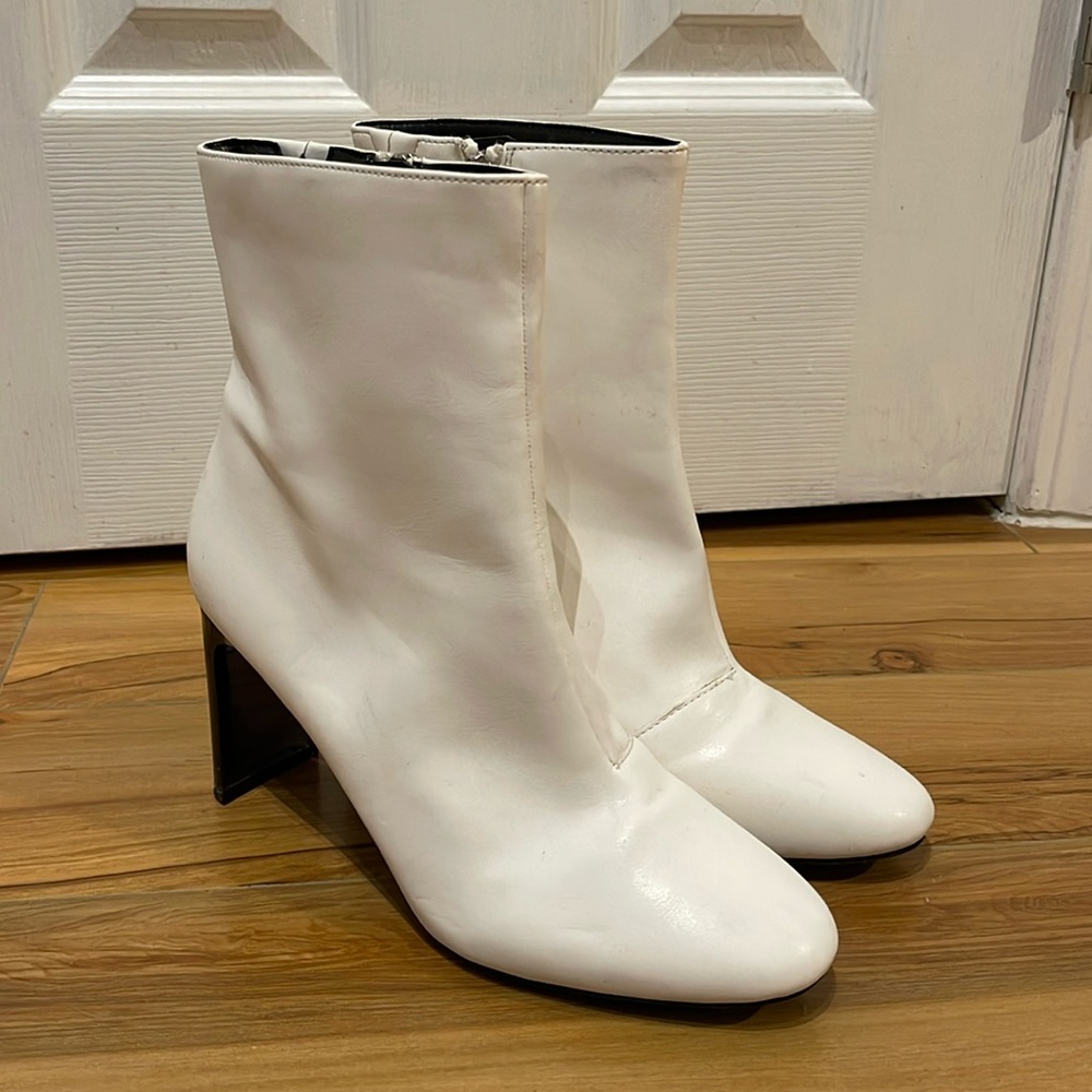 White Ankle Booties
